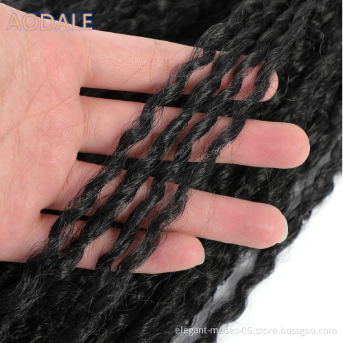 18inch 90grams Ombre Marley Braids Hair Crochet Afro Kinky Curly Synthetic Braiding Hair Crochet Twist Braids